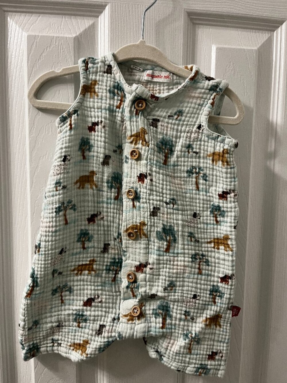 Magnetic Me Sleeveless Short Romper 9-12 Month